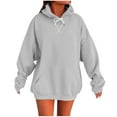 thumbnail image 1 of SHE IS White Crewneck Sweatshirt Women Plus Size Womens Hoodies Pullover Womens Pullover Hoodie Sweatshirt White Tops for Women Dressy Casual My Orders Placed, 1 of 4