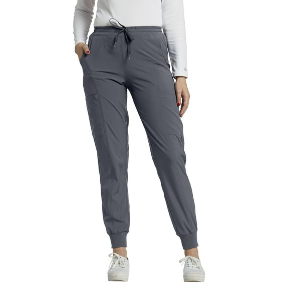 White Cross FIT Womens 365 Mid-Rise Cargo Jogger Pant-Pewter-Small