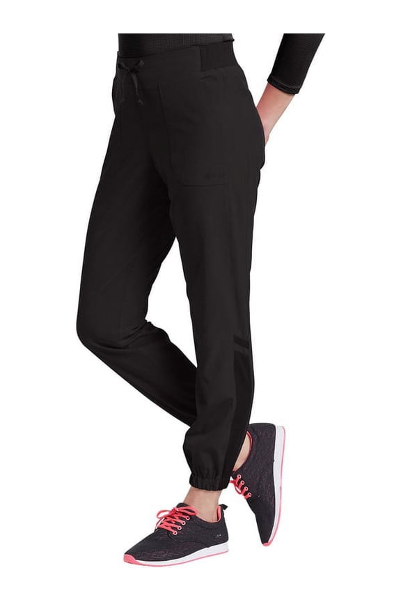 FIT Womens 399 Drawstring Jogger Scrub Pant-Black-XX-Large