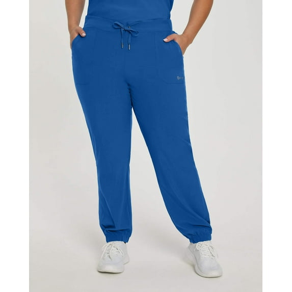 White Cross Fit Jogger Scrub Pants