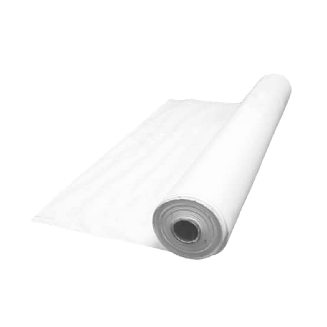 White CrossWoven Plastic Sheeting 12 Mil (10' X 100') Thick, Heavy Duty