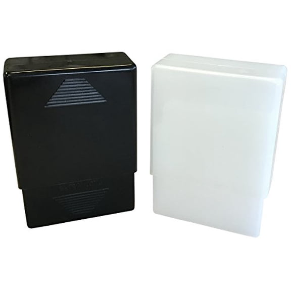 1 White Crush-Proof Plastic 2 Piece Cigarette Case For King & 100s - 3203