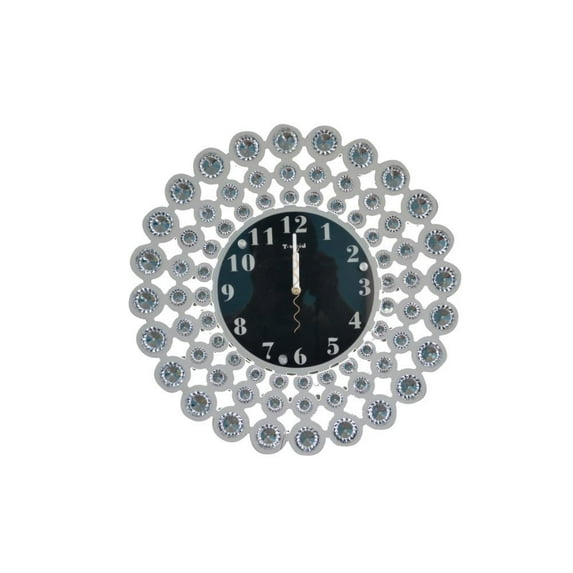 White Crystal Decorative Wall Clock