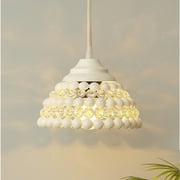 White Crystal Hanging Semi-Globe Light, Ceiling Light, Nordic E26 Pendant