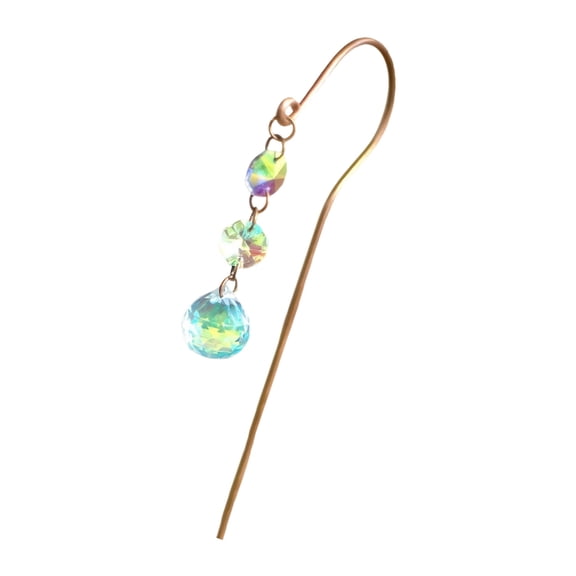 White Crystal Plant Stake Garden Art Flower Piles Decorative Plant Stakes Home Garden Decoration Accessories