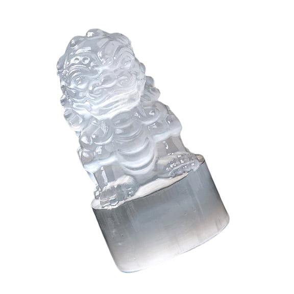 White Crystals Stone Carveds Statue for Luck and Home Decoration