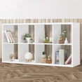 thumbnail image 1 of White Cube Storage Unit, 4-tier Bookcase with 8 Cube Storage Unit, Open Display Bookcase with Removable Back Panels for Living Room, Home Office, Bedroom, 1 of 6