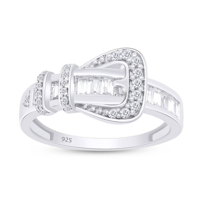 Love Buckle Sterling Silver Ring
