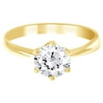 thumbnail image 1 of AFFY White Cubic Zirconia Engagement Ring In 14k Yellow Gold (2 Cttw), 1 of 1