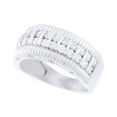 thumbnail image 1 of AFFY White Cubic Zirconia Engagement Ring in 14k White Gold Over Sterling Silver, 1 of 1