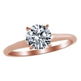 thumbnail image 1 of AFFY White Cubic Zirconia Engagement & Wedding Ring In 14k Rose Gold (2 Cttw), 1 of 1