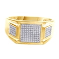 thumbnail image 1 of AFFY White Cubic Zirconia Engagement & Wedding Band Ring In 14K Yellow Gold Over Sterling Silver By (0.25 Cttw), 1 of 1
