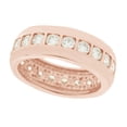 thumbnail image 1 of AFFY White Cubic Zirconia Eternity Band Ring In 14k Gold Over Sterling Silver (1.3 Cttw), 1 of 1