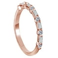 thumbnail image 1 of AFFY White Cubic Zirconia Party Band Ring In 14k Rose Gold, 1 of 1