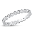 thumbnail image 1 of White Cubic Zirconia Thumb Ring .925 Sterling Silver Stacking Band Jewelry Female Male Unisex Size 7, 1 of 4