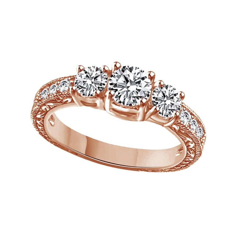 Cubic zirconia anniversary rings top