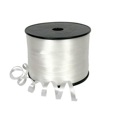 White Curling Ribbon, 350 Yards by Gwen Studios