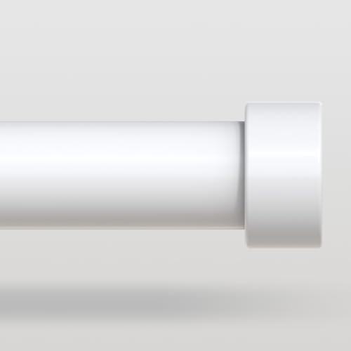 White Curtain Rods for Windows 28 to 48 Inch(1.5-5 Feet),1