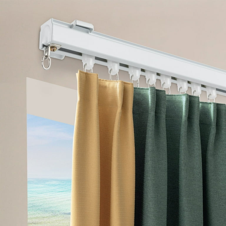 Double Traverse Curtain Rod Ceiling Mount Shelly Lighting