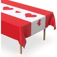 thumbnail image 1 of White Cutout Heart Plastic Table Runner -5 Pack- For Mothers Day, Valentines Day, Parties And Birthdays, 1 of 4