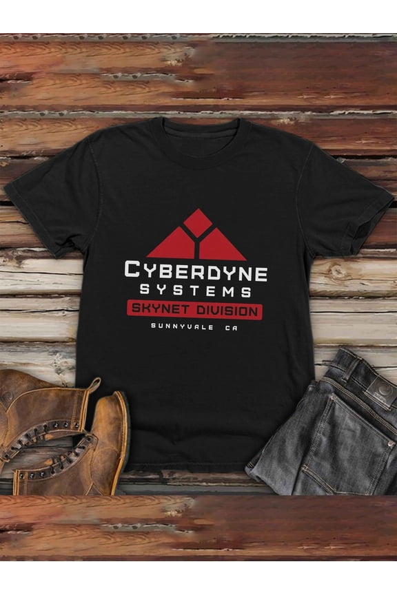 & White Cyberpunk Tee, Crew Neck Short Sleeve Shirt for Tech Fans & Terminator Inspired Outfits - Machine Washable Summer Casual Top, Bold Print Shirt, Medium Elasticity