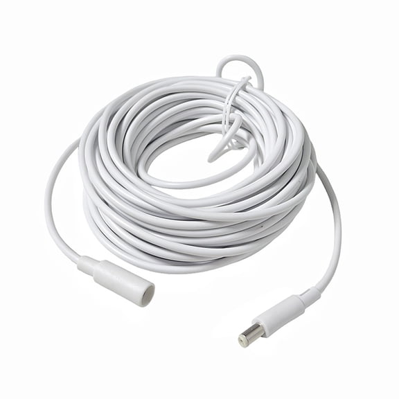 White DC5521 Power Extension Cable Cord 36W for Security Cameras Routers Solar Panel LED Lights 1m to 15.0m