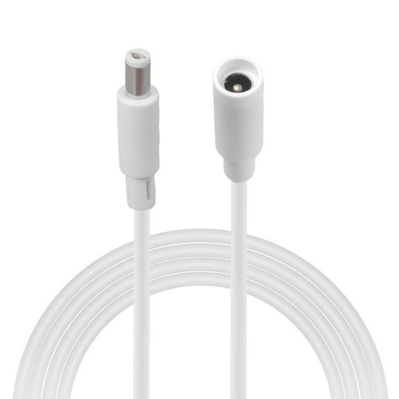 White DC5521 Power Extension Cable Cord 36W for Security Cameras Routers Solar Panel LED Lights 1m to 15.0m