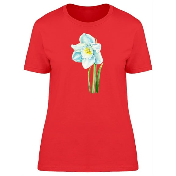White Daffodil T-Shirt Women -Image by Shutterstock, Female Medium
