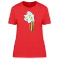 thumbnail image 1 of White Daffodil T-Shirt Women -Image by Shutterstock, Female Small, 1 of 2