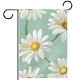 White Daisies Flowers Garden Flags, 12 x 18 Inch Double Sided