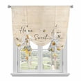 thumbnail image 1 of White Daisy Balloon Curtains 63 Inch Length for Living Room/Bedroom, Spring Floral Bees Elegant Pastoral Botanical Rod Pocket Privacy Door Curtains Decorative Tie Up Shade for Window 52"x63", 1 of 8
