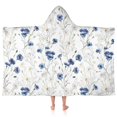 thumbnail image 1 of White Daisy Flower Pattern Hooded Bath Towel，50"x30" for Ages 3 To 12 Kids, Quick Dry Lightweight Soft Microfiber Hood Beach Towel Cover Up for Kids, 1 of 7