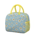 thumbnail image 1 of White Daisy Lunch Box – Artistic Floral Design, Large Capacity Thermal Bag for Office, 1 of 4