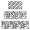 thumbnail image 1 of White Daisy Pattern Kitchen Rugs Sets Of 3,Kitchen Runner Rugs Non Skid Washable,Decorative Kitchen Floor Mats for Kitchen,Sink,Laundry,17"x30"+ 17"x47" + 17"x59", 1 of 6
