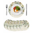 thumbnail image 1 of White Daisy Round 15 Inch Placemats Set of 6, Spring Floral Eucalyptus Leaves Summer Botanical HeatResistant Non Slip Place Mats for Dining Table, Wipeable Braided Kitchen Table Mats for Housewarming, 1 of 9
