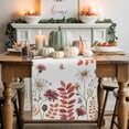 thumbnail image 1 of White Daisy Table Runner, Autumn Thanksgiving Kitchen Dining Table Decoration for Home Party Decor 13x60 Inches, 1 of 9