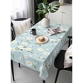 thumbnail image 1 of White Daisy Tablecloth Rectangle Table Cloths 54x108, Waterproof Tablecloth Outdoor Table Cloth, Country Pastoral Spring Botanical Flowers Washable Table Cover for Kitchen Dinning Party, 1 of 8