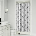 thumbnail image 1 of White Dancing Skeleton Pattern Shower Curtain 36"x72" ,Bathroom Decorative Shower Curtains Set with 12 Hooks,Modern Waterproof Washable Shower Curtain, 1 of 6