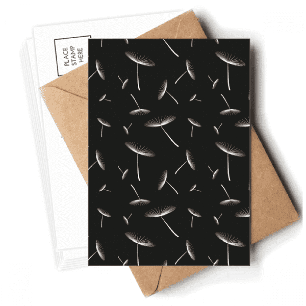 White Dandelion Flowers s Postcards Envelopes Blank Note Cards Mailing