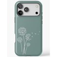Seed Casing White Dandelion Seed Heads Tough iPhone Case, Dual-Layer Polycarbonate ...