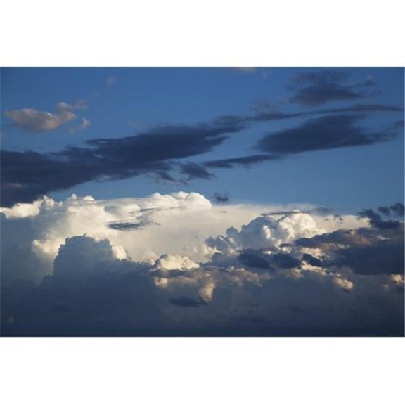 White & Dark Clouds in a Blue Sky - Kings Beach Queensland Australia Poster Print by John Short - 38 x 24 - Large