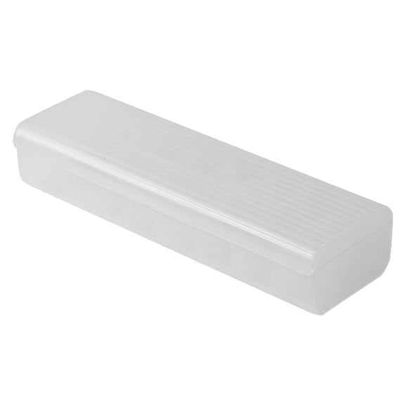 White Data Cable Storage Box, Plastic Cord Organizer for Desk, Hide Wires
