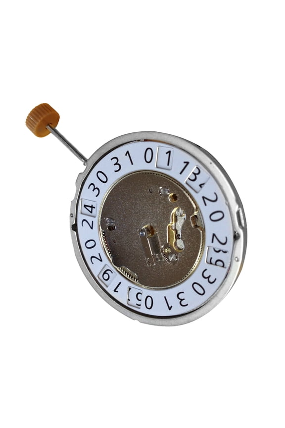 White Date at 12 Quartz Watch Movement 2 Hands for Ronda 6004B 6004.B Watch Replacing Part