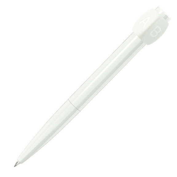 White Decompression Rotating Pen With Silent Bearing Mechanism And Smooth Writing Gel Ink For Stress Relief Meeting Boredom And Daily Office Use 5.9X0.4X0.4In 0.04Lb