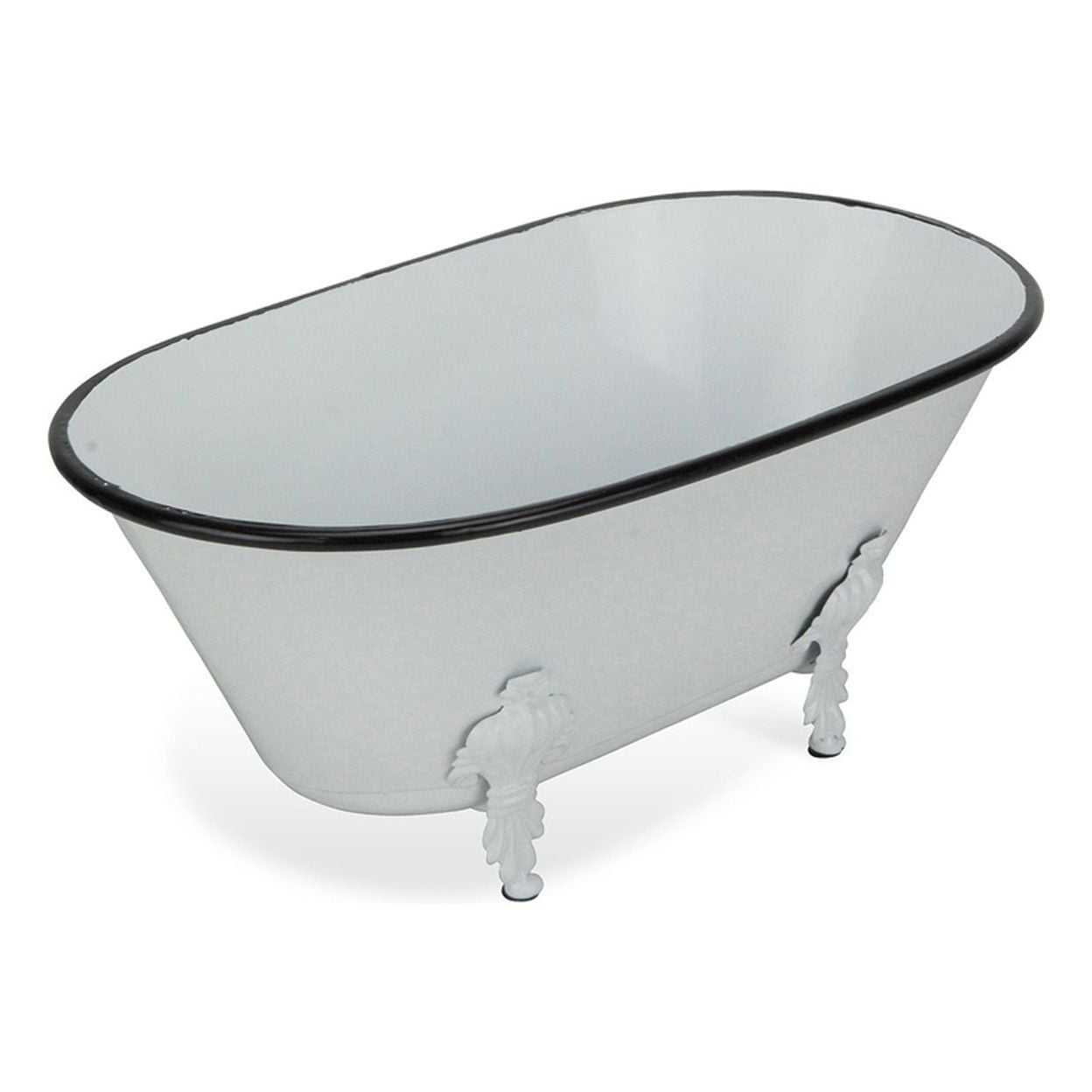 White Decorative Indoor Display Metal Bathtub