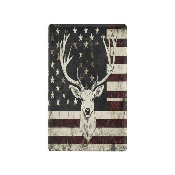 White Deer Head Light Switch Cover Switch Plate Outlet Cover Plug Cover for Electrical Outlet