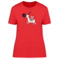 thumbnail image 1 of White Deer With Gift And Balloon Tee Women's -Image by Shutterstock, 1 of 2