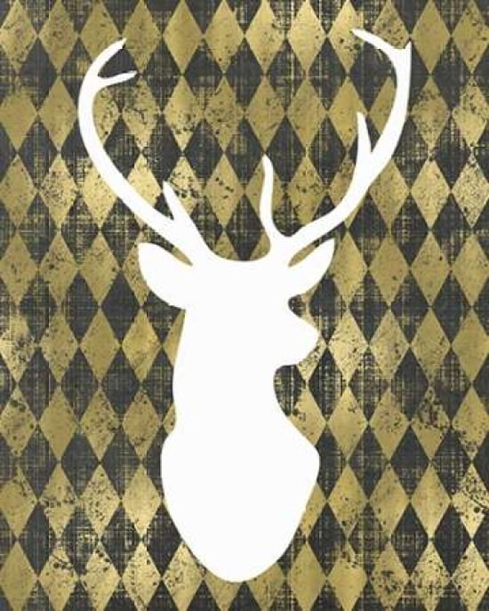 White Deerhead Canvas Art - Tara Moss (24 x 30)