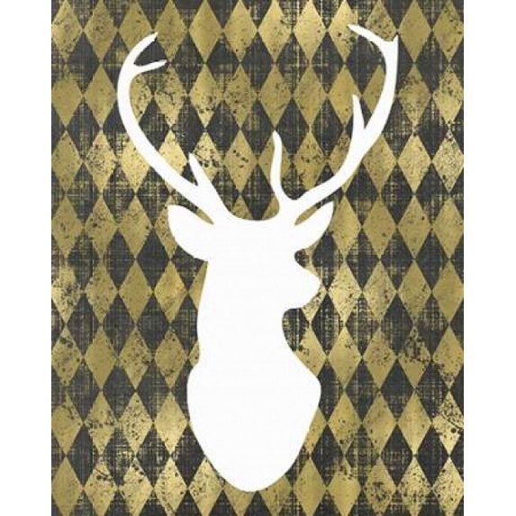 White Deerhead Poster Print by Tara Moss (8 x 10)