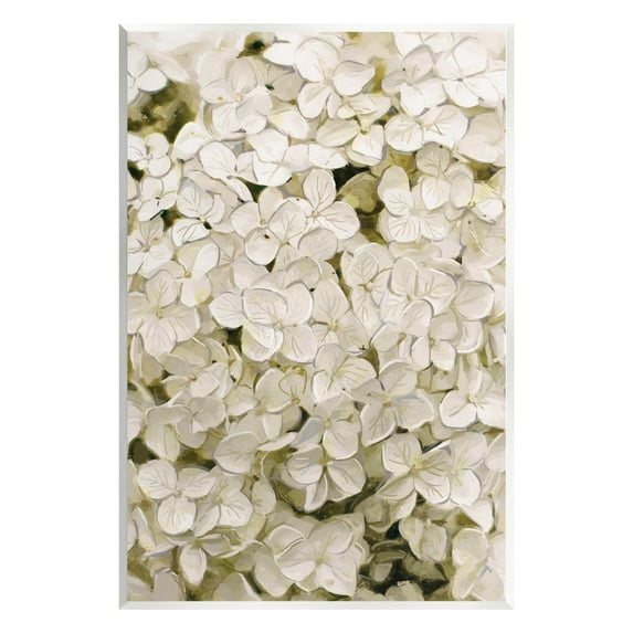 White Delicate Hydrangea Petals Botanical & Floral Graphic Art Unframed Art Print Wall Art